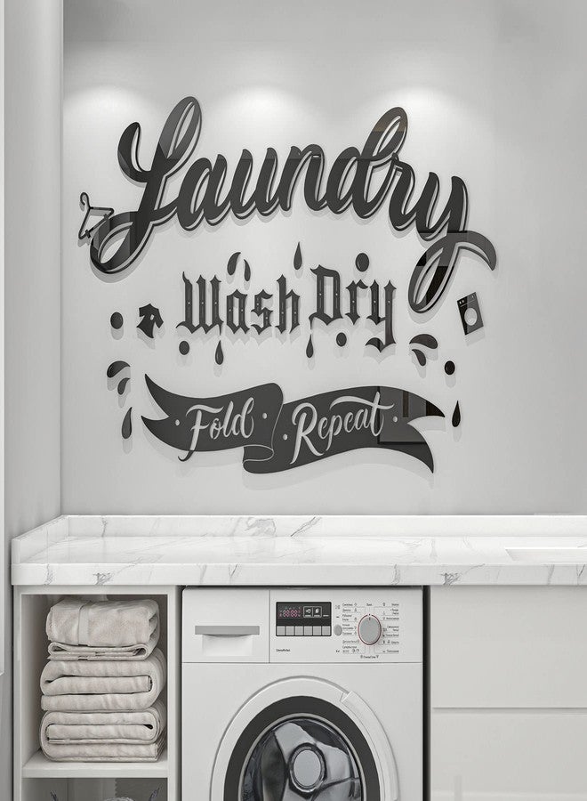 DecorSmart Laundry Room Decor Sign Farmhouse Laundry Sign Wall Decor 139 (Black) - Image 2